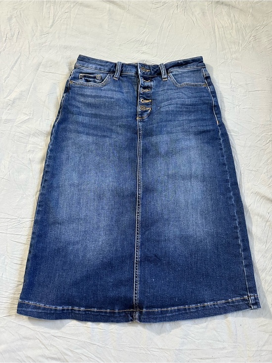 St. John's Bay Dresses & Skirts - St. John's Bay Blue Denim Skirt with Contrast Stitching